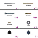 vidaXL kék polietilénnel hinta kötéllétrával