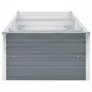 vidaXL szürke horganyzott acél kerti magaságyás 240 x 80 x 45 cm