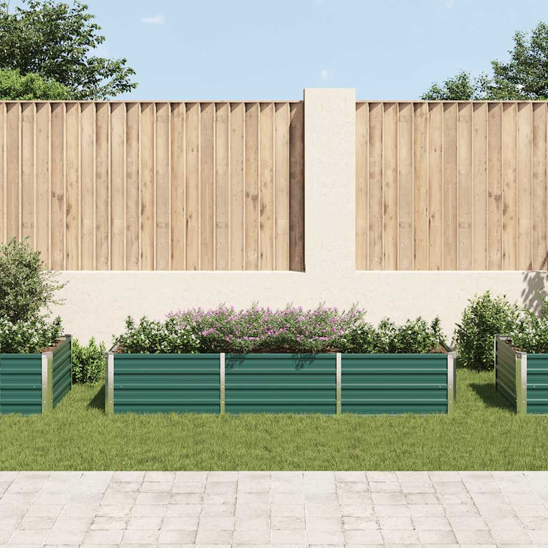 vidaXL zöld horganyzott acél kerti magaságyás 240 x 80 x 45 cm