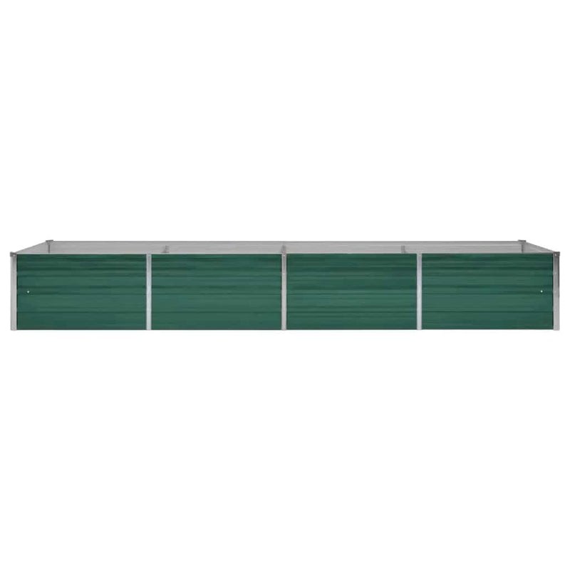vidaXL zöld horganyzott acél kerti magaságyás 320 x 80 x 45 cm