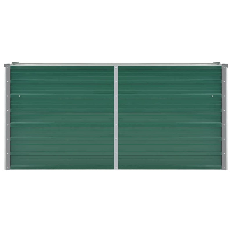 vidaXL zöld horganyzott acél kerti magaságyás 160 x 40 x 77 cm