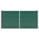 vidaXL zöld horganyzott acél kerti magaságyás 160 x 40 x 77 cm