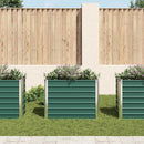 vidaXL zöld horganyzott acél kerti magaságyás 100 x 40 x 77 cm