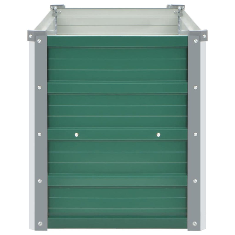 vidaXL zöld horganyzott acél kerti magaságyás 100 x 40 x 45 cm