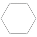 vidaXL szürke horganyzott acél kerti magaságyás 129 x 129 x 77 cm