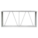 vidaXL szürke horganyzott acél kerti tűzifatároló 330 x 84 x 152 cm