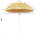 vidaXL hawaii stílusú természetes strand napernyő 180 cm