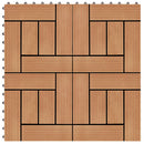 vidaXL 11 db (1 m2) tíkfa színű WPC teraszburkoló lap 30 x 30 cm