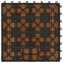 vidaXL 11 db (1 m2) tíkfa színű WPC teraszburkoló lap 30 x 30 cm