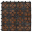 vidaXL 11 db (1 m2) tíkfa színű WPC teraszburkoló lap 30 x 30 cm