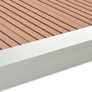 vidaXL 5 db ezüstszínű alumínium teraszburkoló sarokprofil 170 cm