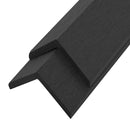 vidaXL 5 db fekete WPC teraszburkoló sarokprofil 170 cm