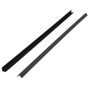 vidaXL 5 db fekete WPC teraszburkoló sarokprofil 170 cm