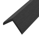 vidaXL 5 db fekete WPC teraszburkoló sarokprofil 170 cm