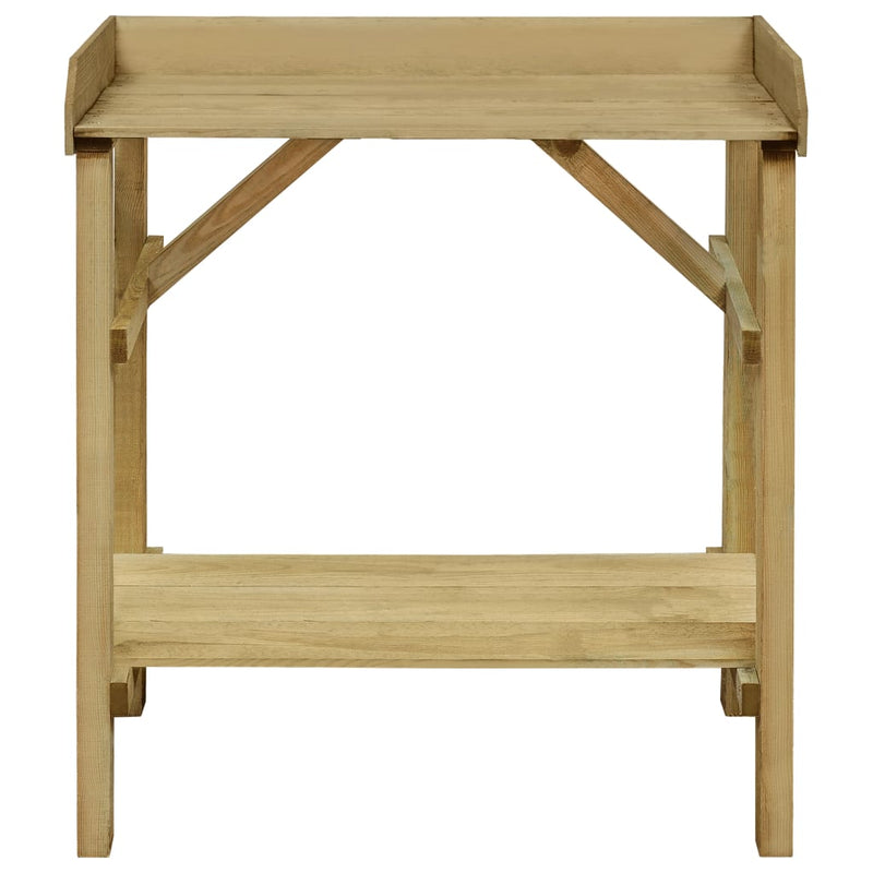 vidaXL impregnált fenyőfa kerti virágtartó asztal 75 x 40 x 90 cm
