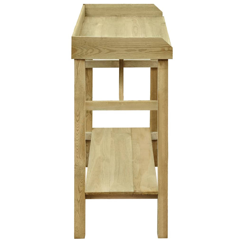 vidaXL impregnált fenyőfa kerti virágtartó asztal 75 x 40 x 90 cm
