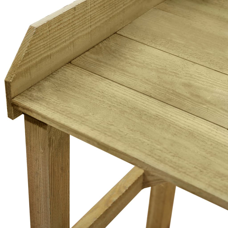 vidaXL impregnált fenyőfa kerti virágtartó asztal 75 x 40 x 90 cm