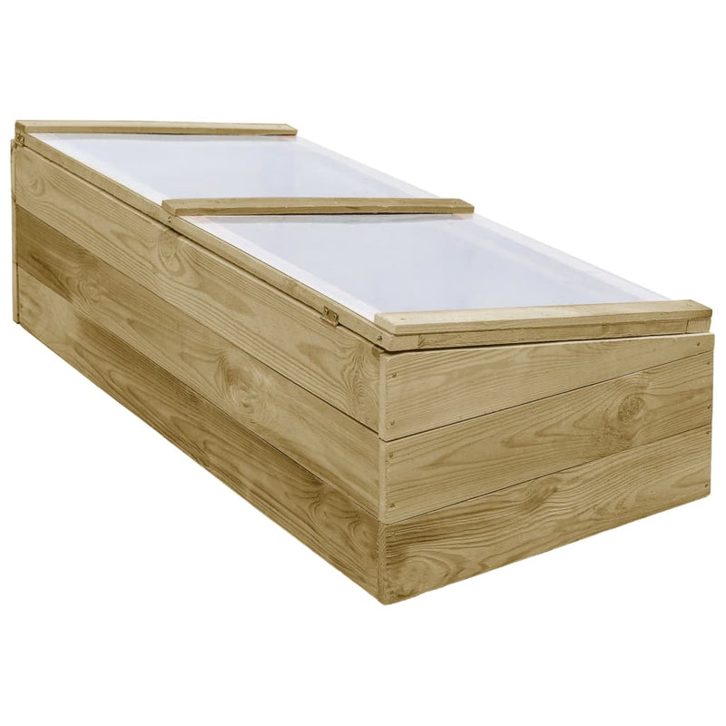 vidaXL impregnált fenyőfa melegház 100 x 50 x 35 cm