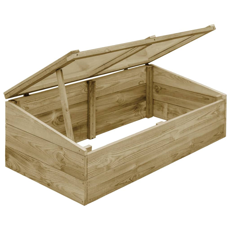 vidaXL impregnált fenyőfa melegház 100 x 50 x 35 cm