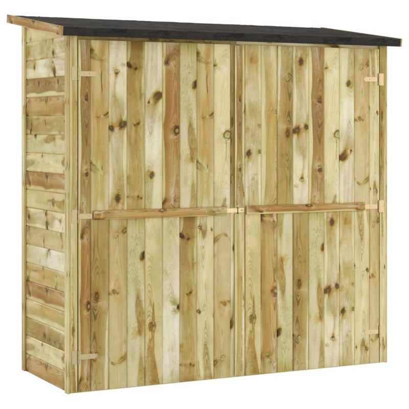 vidaXL impregnált fenyőfa kerti szerszámtároló 182 x 76 x 175 cm