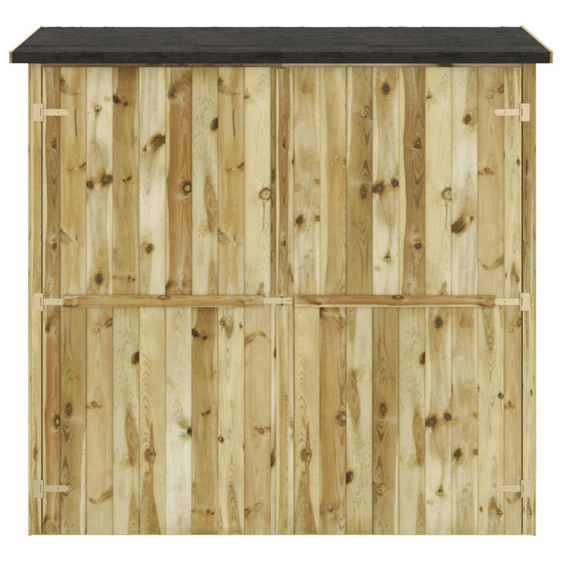 vidaXL impregnált fenyőfa kerti szerszámtároló 182 x 76 x 175 cm