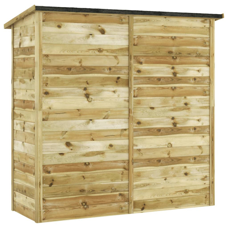vidaXL impregnált fenyőfa kerti szerszámtároló 182 x 76 x 175 cm