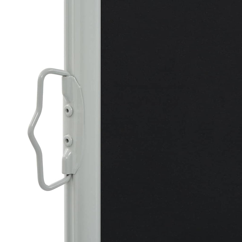 vidaXL fekete behúzható oldalsó terasz napellenző 100 x 300 cm