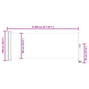 vidaXL krémszínű behúzható oldalsó terasz napellenző 100 x 300 cm