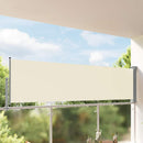 vidaXL krémszínű behúzható oldalsó terasz napellenző 100 x 300 cm