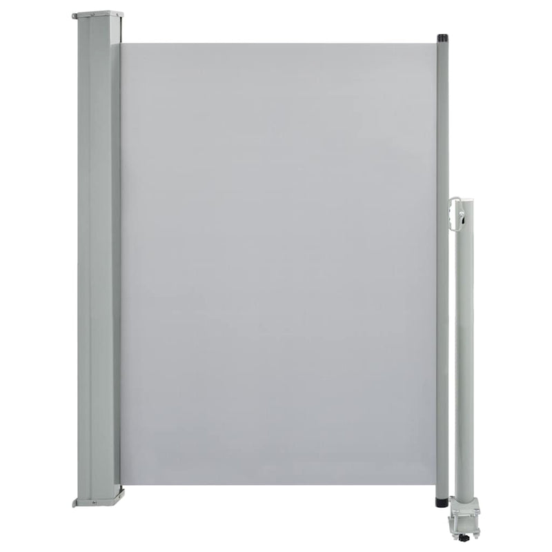vidaXL szürke behúzható oldalsó terasz napellenző 100 x 300 cm