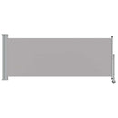 vidaXL szürke behúzható oldalsó terasz napellenző 100 x 300 cm