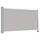 vidaXL szürke behúzható oldalsó terasz napellenző 140 x 300 cm
