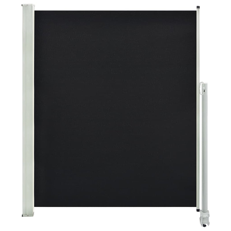 vidaXL fekete behúzható oldalsó terasz napellenző 160 x 300 cm