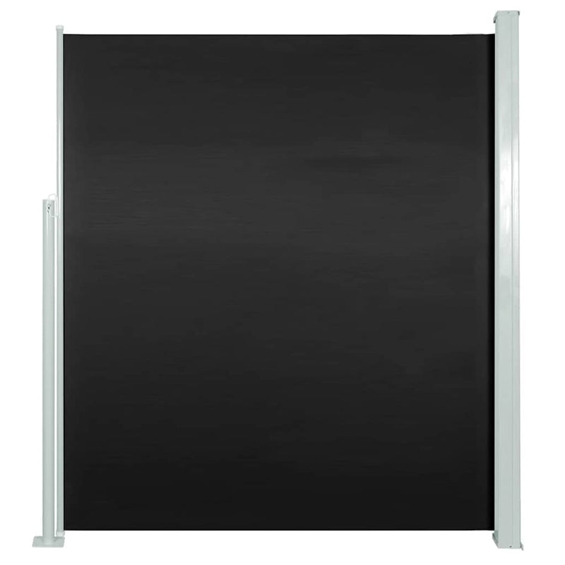 vidaXL fekete behúzható oldalsó napellenző 140 x 300 cm