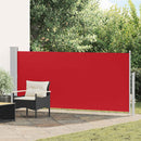 vidaXL piros behúzható oldalsó napellenző 140 x 300 cm