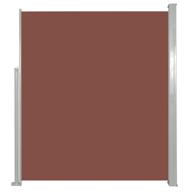 vidaXL barna behúzható oldalsó napellenző 140 x 300 cm