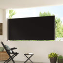 vidaXL fekete behúzható oldalsó napellenző 120 x 300 cm