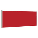 vidaXL piros behúzható oldalsó napellenző 117x314 cm