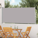 vidaXL szürke behúzható oldalsó napellenző 120 x 300 cm