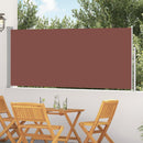 vidaXL barna behúzható oldalsó napellenző 120 x 300 cm
