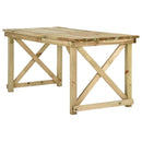 vidaXL fa kerti asztal 160 x 79 x 75 cm