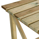 vidaXL fa kerti asztal 160 x 79 x 75 cm