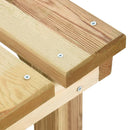 vidaXL impregnált fenyőfa kerti pad 140 cm