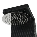 vidaXL polyrattan WPC kerti zuhany