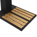 vidaXL polyrattan WPC kerti zuhany