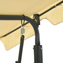 vidaXL krémfehér kerti hintaágy 170 x 110 x 153 cm