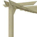 vidaXL kerti pergola impregnált fenyőfalécekből 360 x 200 x 60 cm