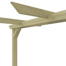 vidaXL kerti pergola impregnált fenyőfalécekből 360 x 200 x 60 cm