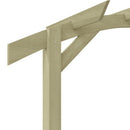 vidaXL kerti pergola impregnált fenyőfalécekből 180 x 210 x 40 cm