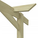 vidaXL kerti pergola impregnált fenyőfalécekből 180 x 210 x 40 cm